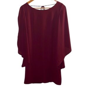 Carmela Red Dolman Sleeve Cocktail Dress Size Medium